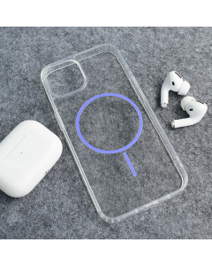 Maska za iPhone 13/14  Mag Case Clear Slim ljubičasta - 619279
