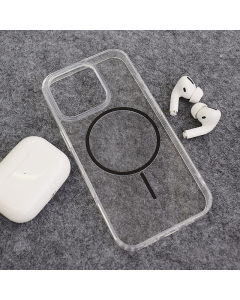 Maska za iPhone 16 Pro Max Mag Case Clear Slim crna - 619308