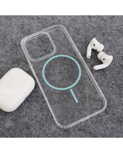 Maska za iPhone 16 Pro Max Mag Case Clear Slim plava - 619313
