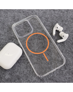 Maska za iPhone 16 Pro narandžasto Mag Case Clear Slim - 619305