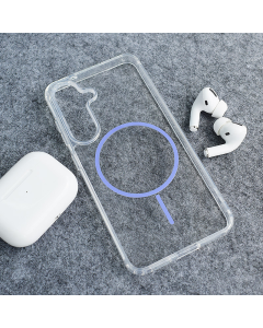 Maska za Samsung A16 5G/ A166B Mag Case Clear Slim ljubičasta - 619340