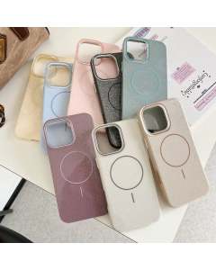 Maska za iPhone 16 Pro Max Mag Case Fashion Glitter žuta - 616381