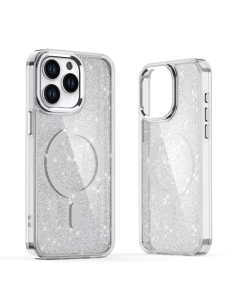 Maska za iPhone 16 Pro Max Mag Case Glitter ljubičasta - 616313