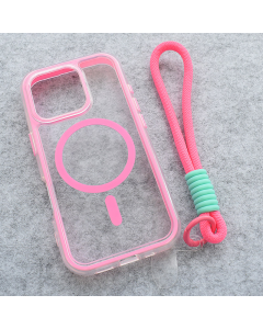 Maska za iPhone 16 Pro Max Mag Case Grip and Go roze