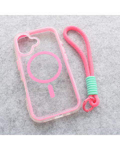 Maska za iPhone 16 Mag Case Grip and Go roze