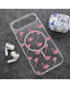 Maska za iPhone Air Tropical Flamingos Mag Case Nanobit Print