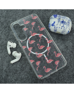 Maska za Samsung S25 FE/S731B Tropical Flamingos Mag Case Nanobit Print