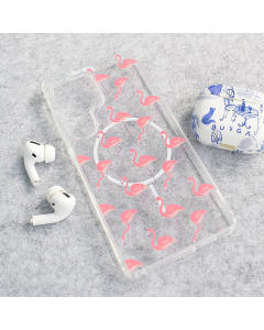 Maska za Samsung S25 Ultra Tropical Flamingos Mag Case Nanobit Print