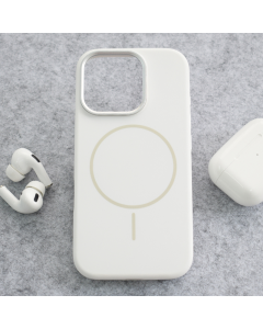 Maska za iPhone 16 Pro Max pearl white Mag Case Nanobit Pure - 620029