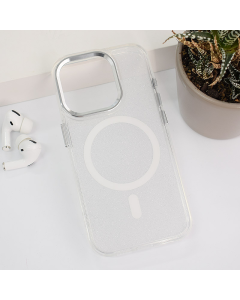 Maska za iPhone 15 Pro Max Mag Case Glitter bela - 614945