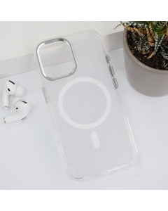 Maska za iPhone 16 Mag Case Glitter bela - 614948