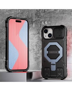 Maska za iPhone 15 Bibercas Matrix crna