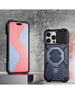 Maska za iPhone 15 Pro Max Bibercas Matrix plava