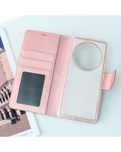 Maska za Honor Magic 5 Lite/ X9a roze, na preklop Hanman Mill - 059453