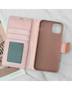 Maska za iPhone 15 Plus na preklop Hanman Mill roze - 603125