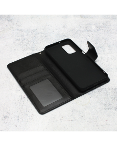 Maska za Samsung A13 4G/ A135F na preklop Hanman Mill crna - 059995