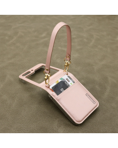 Maska za Samsung Galaxy Z Flip 5 na preklop Hanman Mill roze - 603132