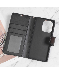 Maska za Xiaomi Redmi Note 13 4G (EU) na preklop Hanman Mill crna - 606221