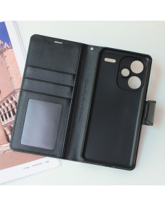 Maska za Xiaomi Redmi Note 13 Pro Plus (EU) 5G na preklop Hanman Mill crna - 606225