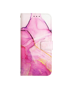 Maska za Samsung A17 5G/ A175F na preklop Marble pink - 620625