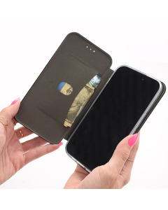 Maska za Xiaomi Redmi 14C/ A4 (2024) na preklop Nanobit Coral Book crna