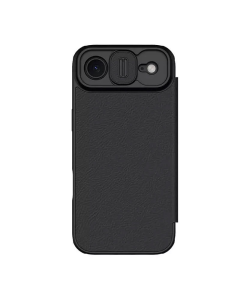 Maska za iPhone Air na preklop Nillkin Qin Pro crna