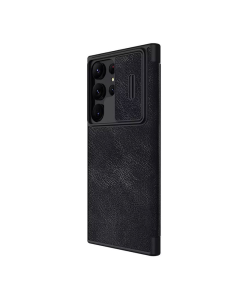 Maska za Samsung S23 Ultra/ S918B na preklop Nillkin Qin Pro crna - 058724