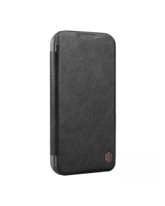 Maska za iPhone 16 Pro na preklop Nillkin Qin Prop crna - 513504