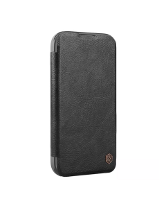 Maska za iPhone 16 Pro Max na preklop Nillkin Qin Prop crna - 513507