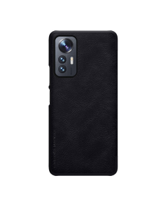 Maska za Xiaomi 12 lite 5G na preklop Nillkin Qin crna - 057397-1