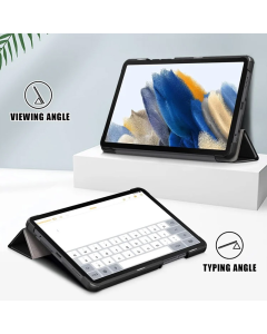 Maska na preklop Tablet Stripes Samsung Tab S9 Plus/ X810/ S10 Plus/ X820 crna - 606966