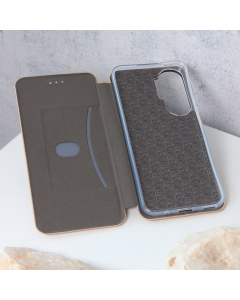 Maska za Honor 90 Lite na preklop Teracell Flip Premium zlatna - 603189