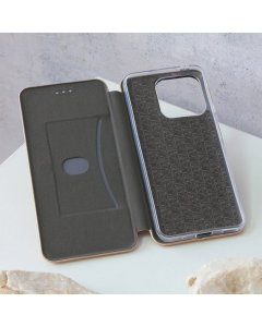 Maska za Honor X8a na preklop Teracell Flip Premium zlatna - 059078