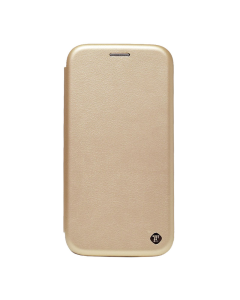 Maska za Huawei Y6II  zlatna na preklop Teracell Flip Premium