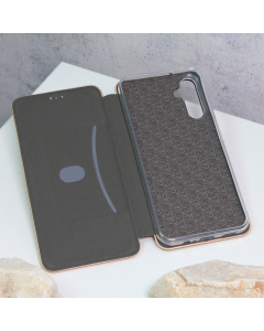 Maska za Samsung A14 4G/ A145R/ A14 5G/ A146B na preklop Teracell Flip Premium zlatna