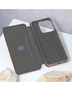 Maska za Xiaomi 13 Pro na preklop Teracell Flip Premium roze zlatna