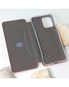 Maska za Xiaomi Redmi 12 na preklop Teracell Flip Premium roze zlatna - 602730