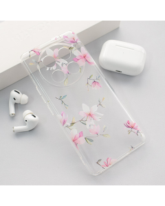 Maska za Honor Magic 7 Lite/ X9c 5G Nanobit Print Pink Mangolia Flowers - 617222-1
