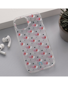 Maska za iPhone 13 Hearts Nanobit Print - 611242