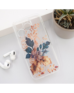 Maska za iPhone 15 Pro Golden Flower Nanobit Print - 613870