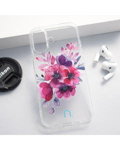 Maska za iPhone 16 Flowers Nanobit Print - 612867