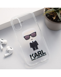 Maska za iPhone 16 Karl Lagerfeld Nanobit Print - 613312