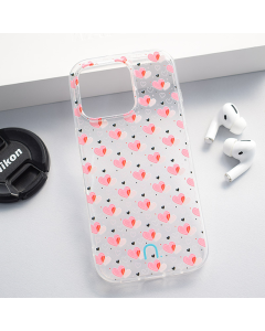 Maska za iPhone 16 Pro Hearts Nanobit Print - 612864