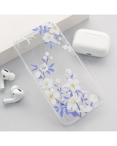 Maska za iPhone 16e White Blossom Nanobit Print - 617237-1