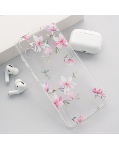 Maska za Samsung A06/ A065F Nanobit Print Pink Mangolia Flowers - 617230-1