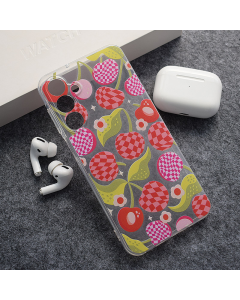 Maska za Samsung A16/ A166B Checkered Cherries Nanobit Print - 621078