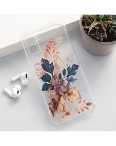 Maska za Samsung S24 FE/ S721B Golden Flower Nanobit Print - 613880