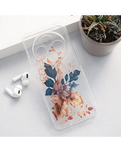 Maska za Xiaomi Redmi 14C/ A4 (2024) Golden Flower Nanobit Print - 613883