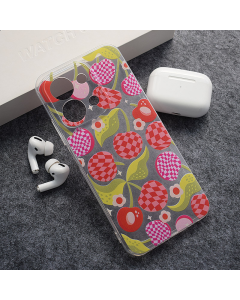 Maska za Xiaomi Redmi 15C (173 mm) Checkered Cherries Nanobit Print - 621081