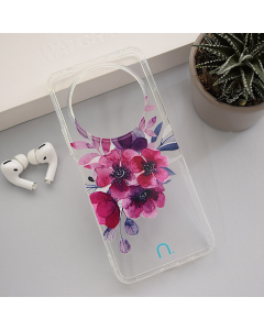 Maska za Xiaomi Redmi A3 (2024) Flowers Nanobit Print - 612025